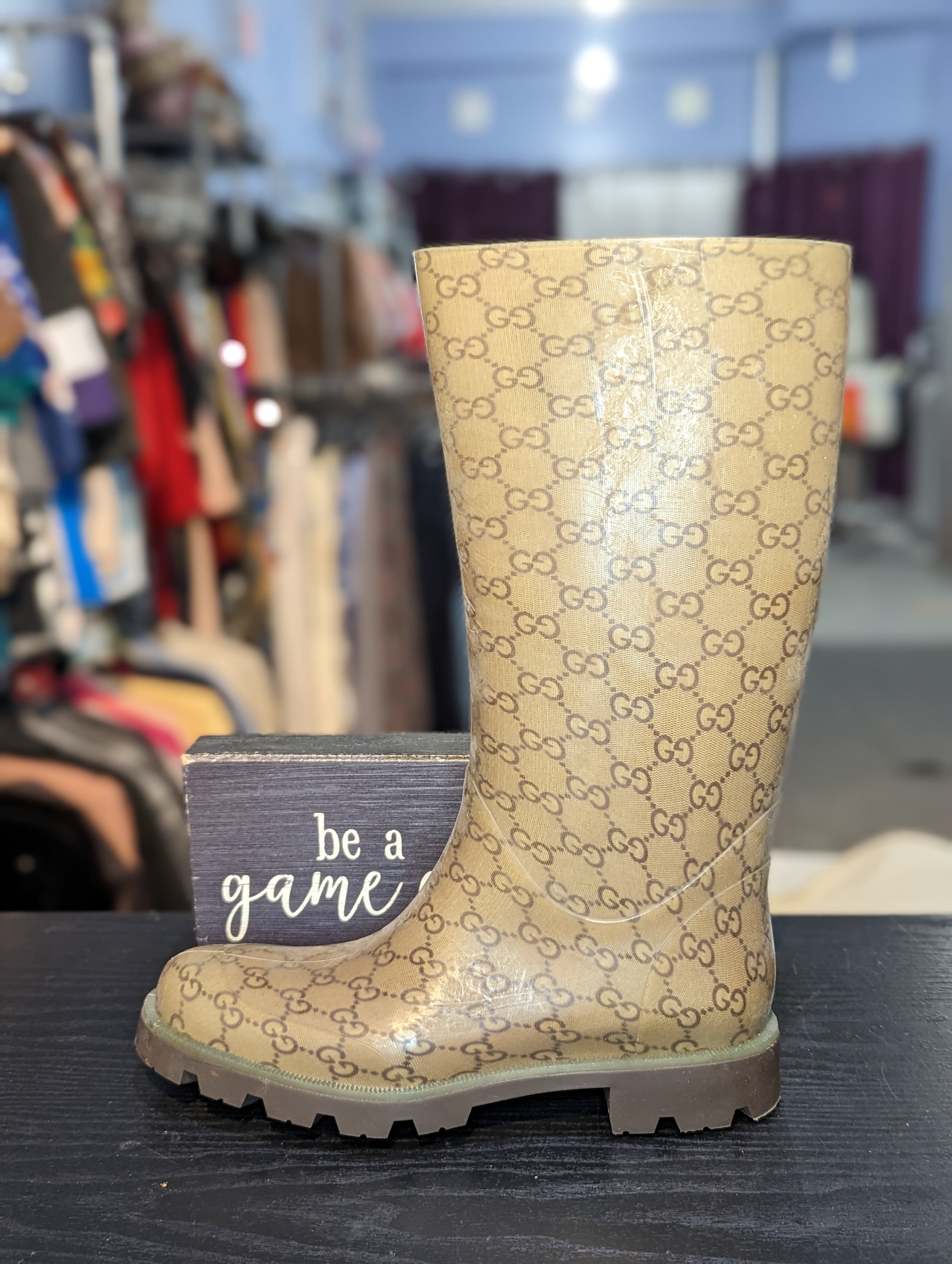 Authentic Gucci rain boots 